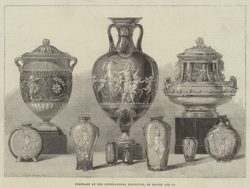 Porzellan auf der Internationalen Ausstellung, von Minton und Company von Thomas Walter Wilson