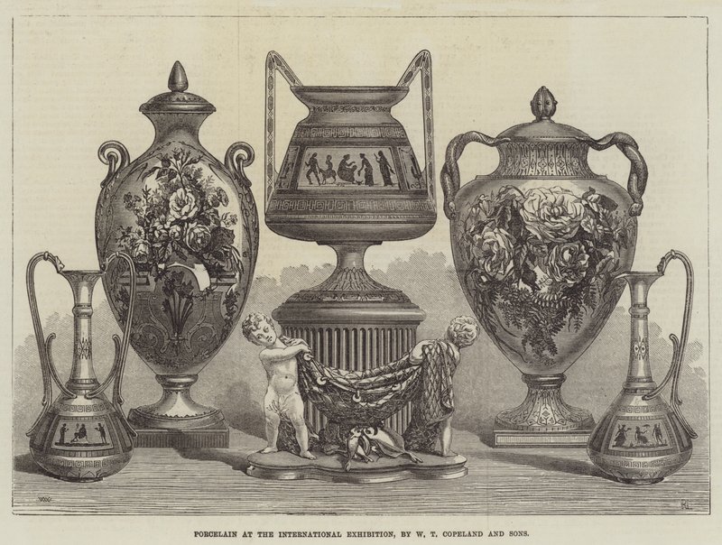 Porzellan auf der Internationalen Ausstellung, von W T Copeland und Söhne von Thomas Walter Wilson