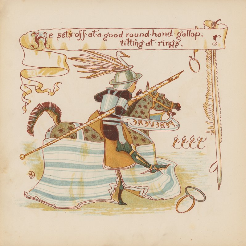 Illustration für Pothooks and Perseverance von Walter Crane von Walter (after) Crane