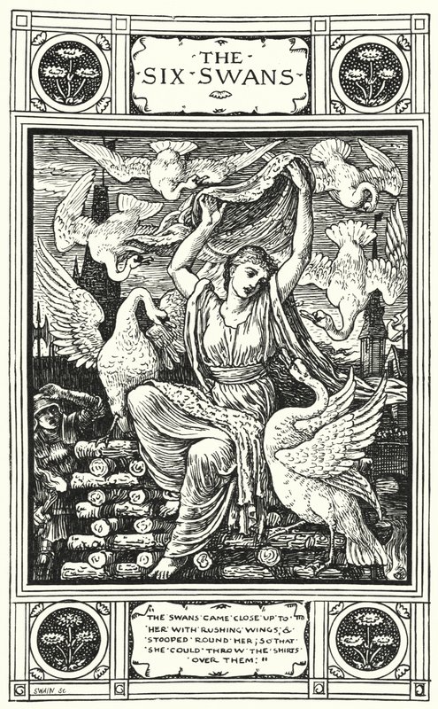 Die sechs Schwäne von Walter (after) Crane