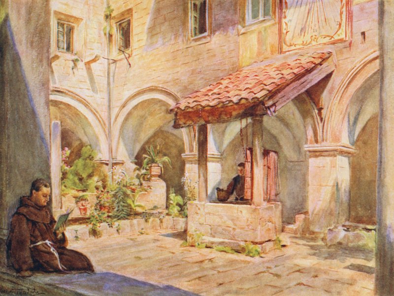 Der obere Kreuzgang in San Francesco, Ragusa von Walter Frederick Roofe Tyndale