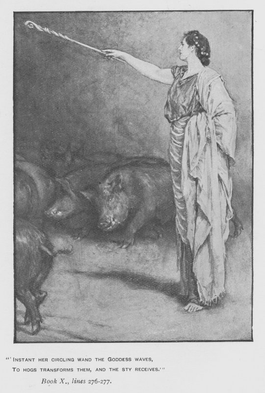 Illustration für Popes Odyssee von Homer von Walter Paget
