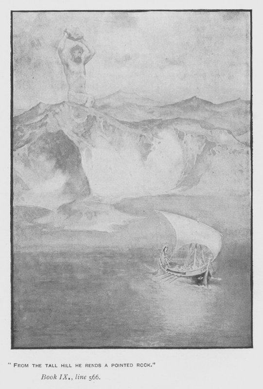 Illustration zu Popes Odyssee von Homer (Lithografie) von Walter Paget