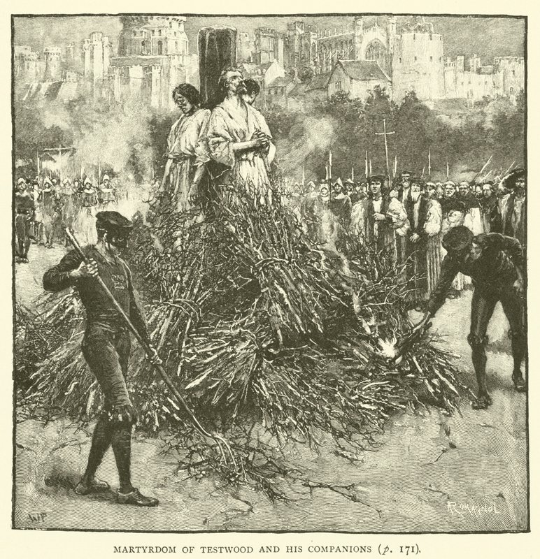 Märtyrertod von Testwood und seinen Gefährten von Walter Paget