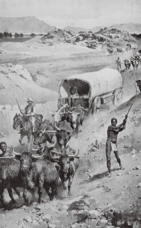 Der große Buren-Trek nach Natal in 1835-36 von Walter Paget