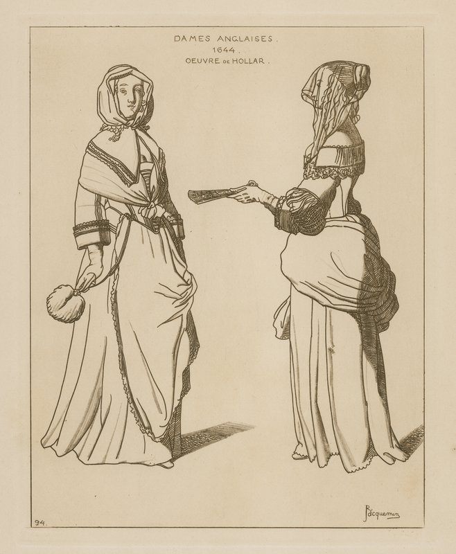 Englische Frauen, 1644 von Wenceslaus Hollar