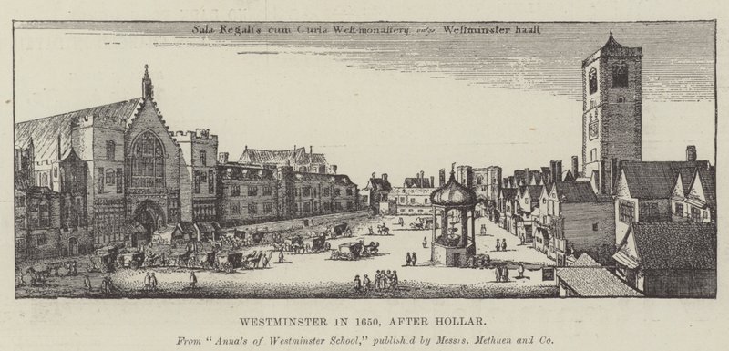Westminster im Jahr 1650 von Wenceslaus Hollar