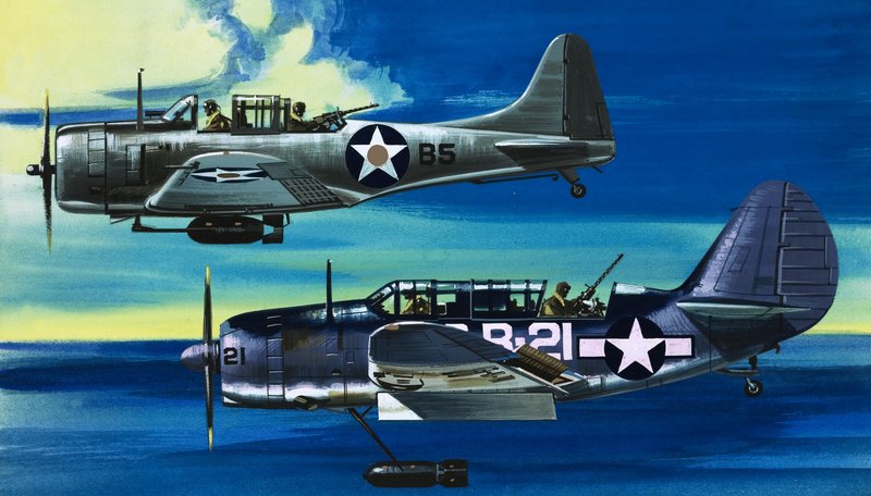 Ins Blaue: Amerikanische Kriegsflugzeuge (1941-45) von Wilf (20th century) Hardy