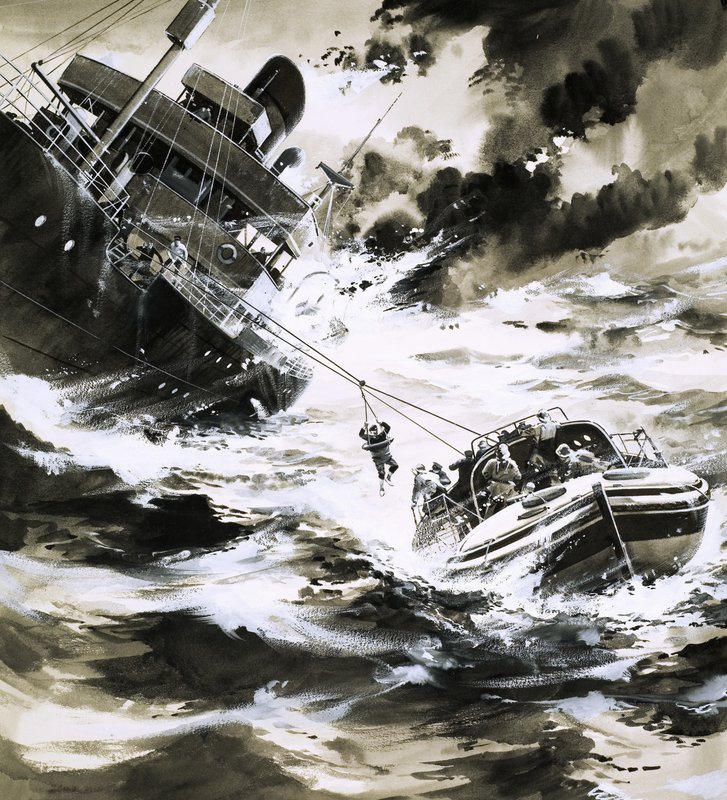 Rettung auf See von Wilf (20th century) Hardy
