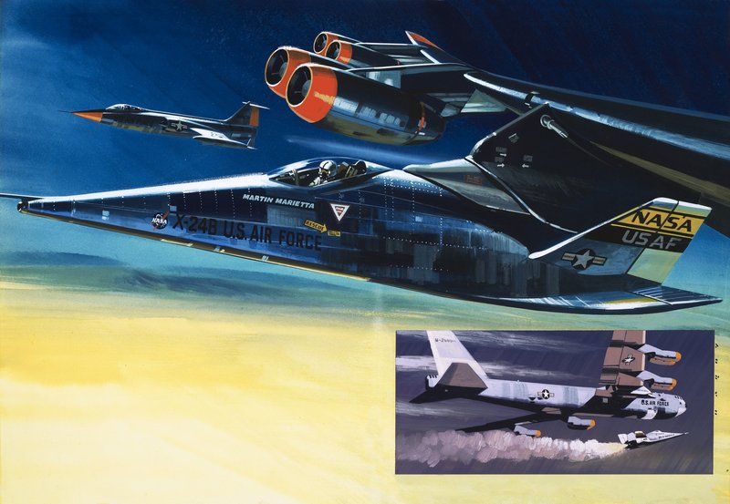 Die Martin Marietta X-24B Raumfähre von Wilf (20th century) Hardy
