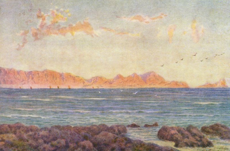 Der südliche Teil der False Bay, mit Cape Hangclip von Wilhelm Westhofen