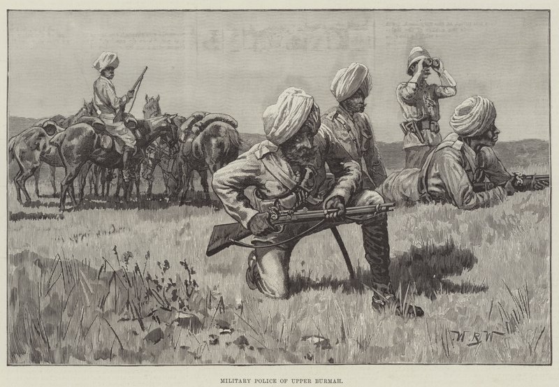 Militärpolizei von Oberburma von William Barnes Wollen