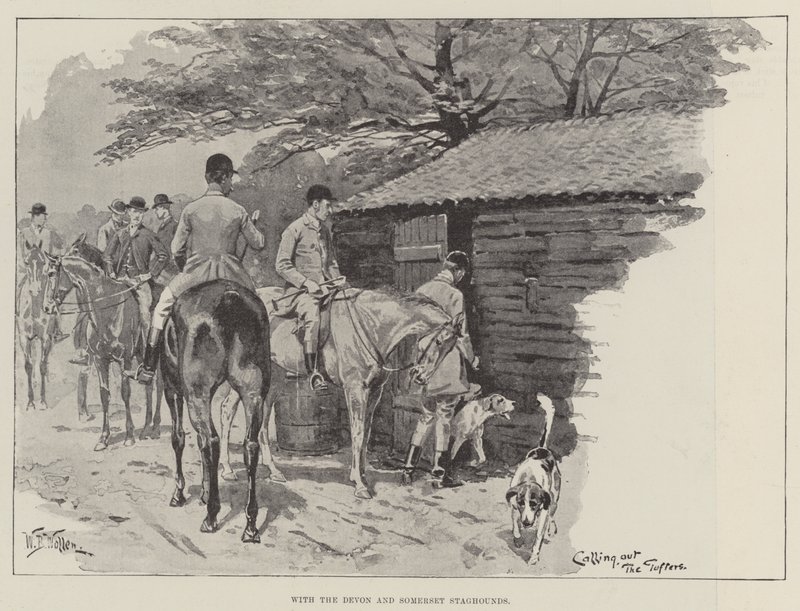 Mit den Devon und Somerset Staghounds von William Barnes Wollen