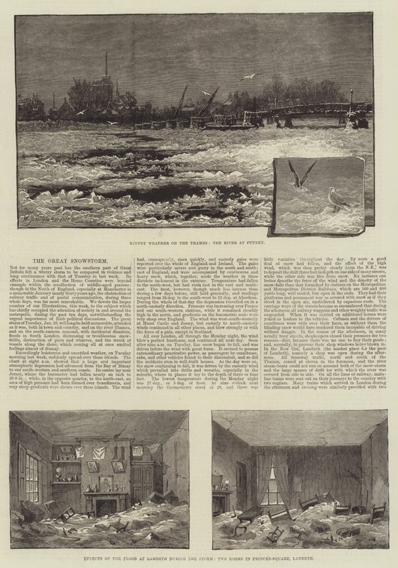 Der große Schneesturm von William Biscombe Gardner