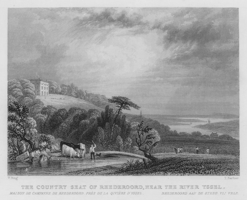 Der Landsitz von Rhederoord, nahe dem Fluss Yssel von William Henry Bartlett