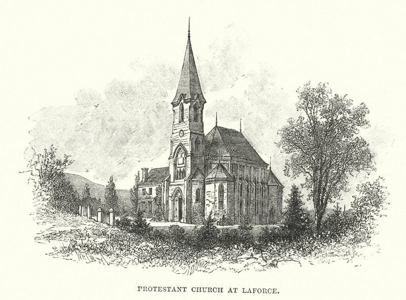Protestantische Kirche in Laforce von William Henry James after Boot