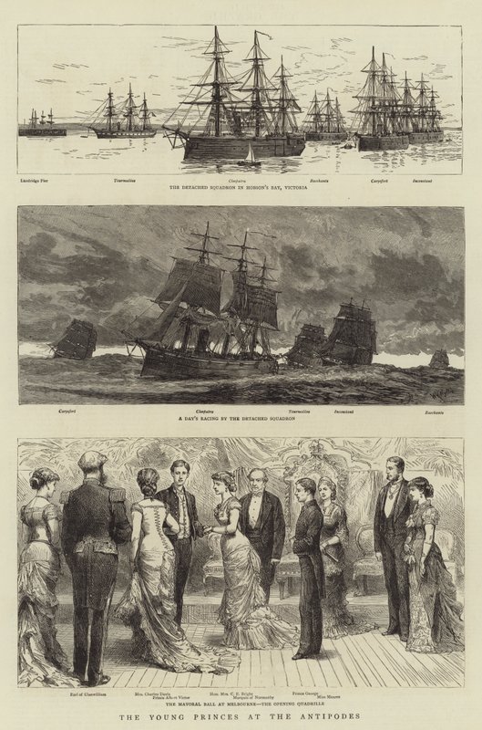 Die jungen Prinzen in den Antipoden von William Lionel Wyllie