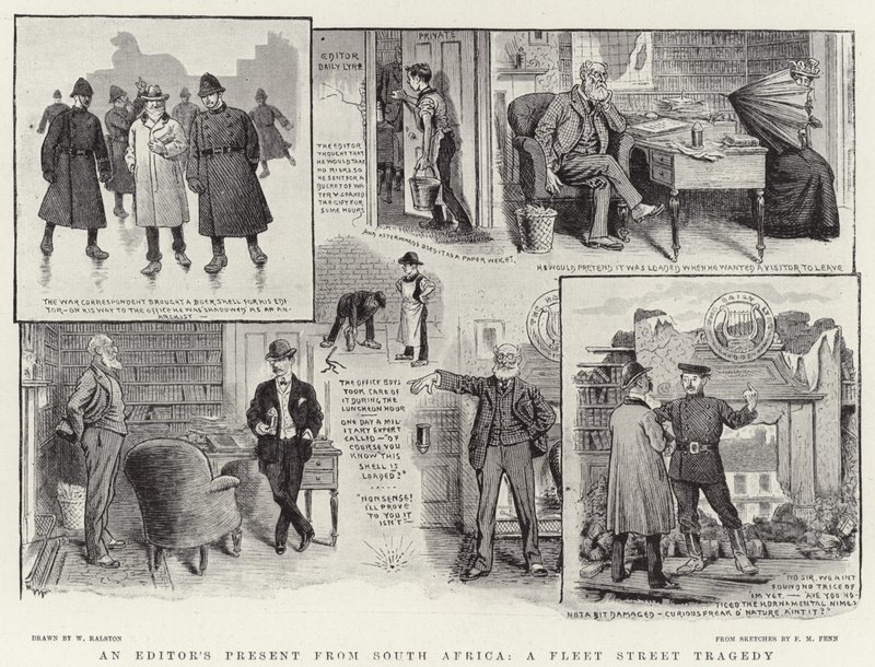 Ein Geschenk des Herausgebers aus Südafrika, eine Tragödie in der Fleet Street von William Ralston