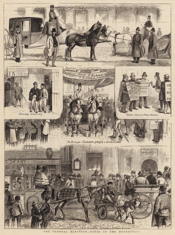 Die Parlamentswahl, Notizen in der Metropole von William Ralston