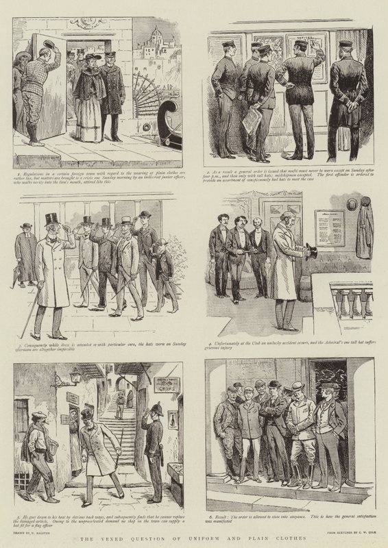 Die heikle Frage von Uniform und Zivilkleidung von William Ralston