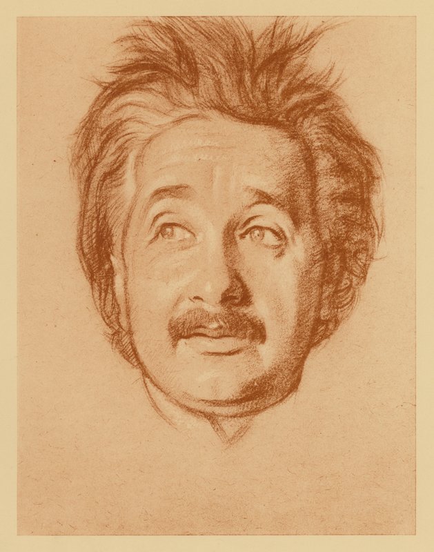 Porträt von Professor Albert Einstein von William (after) Rothenstein