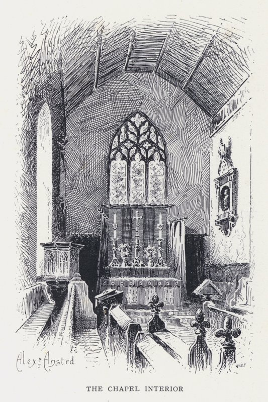 Der Kapelleninnenraum von William Alexander Ansted