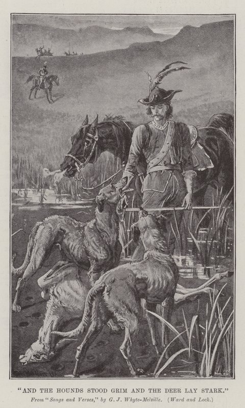Und die Hunde standen grimmig und das Reh lag starr von William Barnes Wollen