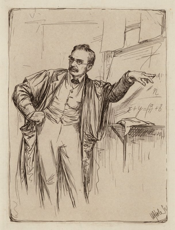 George Chrystal, Professor der Mathematik (Stich) von William Brassey (after) Hole