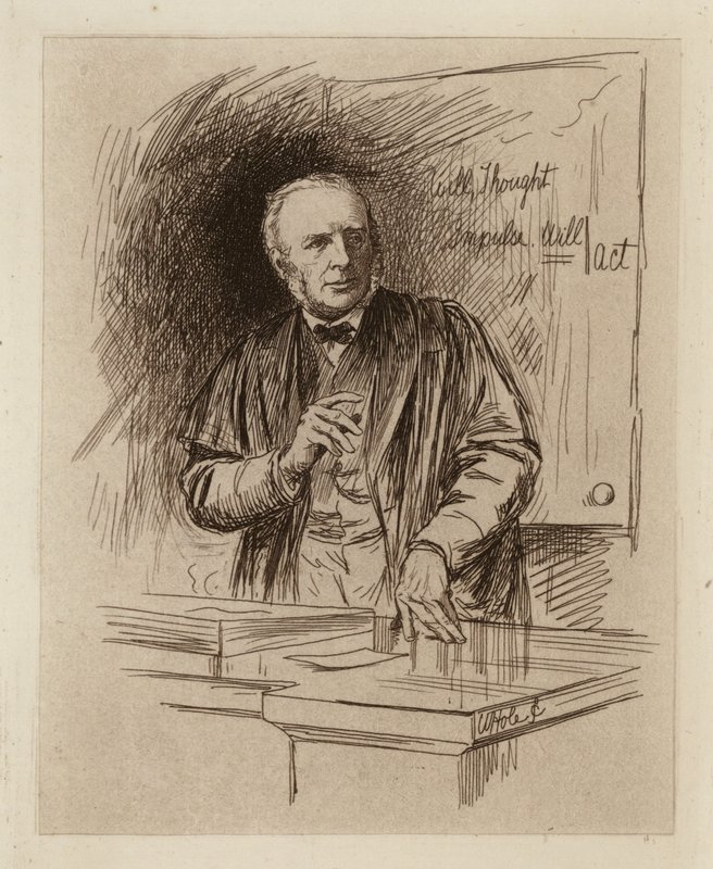 Henry Calderwood, Professor der Moralphilosophie von William Brassey (after) Hole