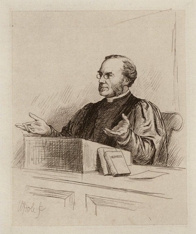 Malcolm Campbell Taylor, Professor für Theologie und Kirchengeschichte (Gravur) von William Brassey (after) Hole