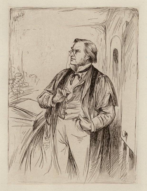 Simon Somerville Laurie, Professor der Theorie, Geschichte und Praxis der Erziehung (Stich) von William Brassey (after) Hole