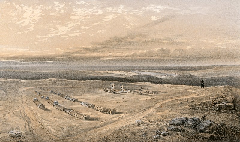 Die Gräber im Fort auf Cathcart