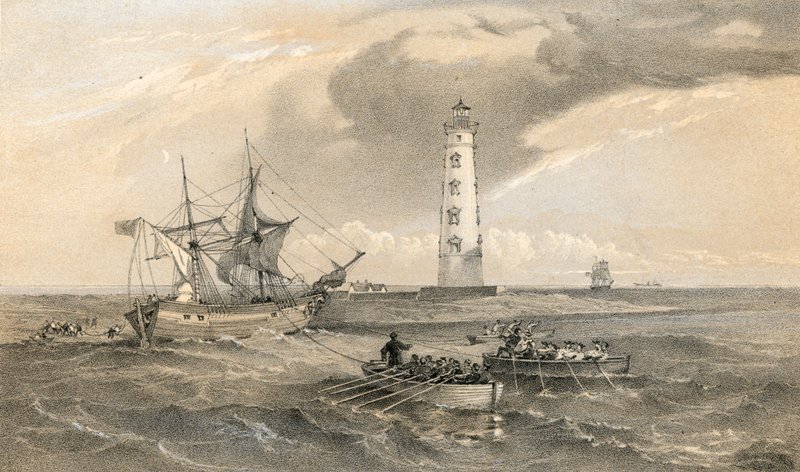 Der Leuchtturm am Kap Chersonese, Blick nach Süden von William Crimea Simpson