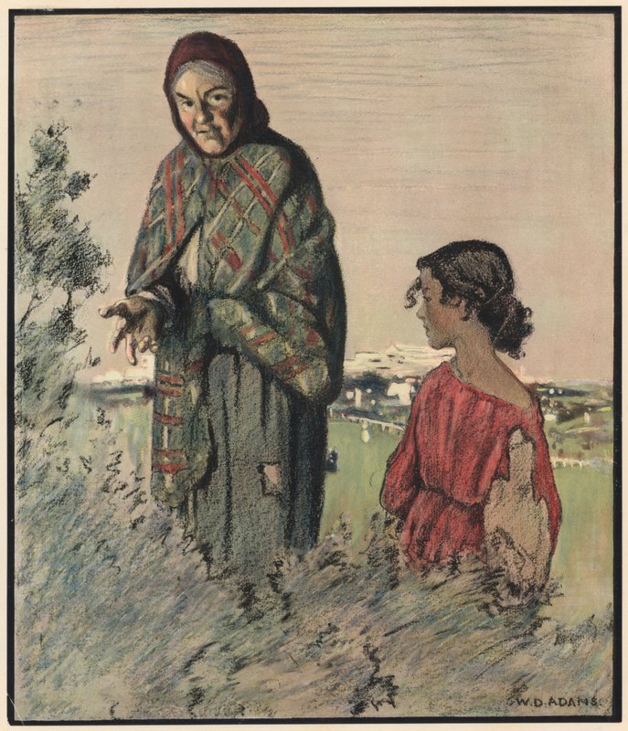 Die Zigeunerin, "Erzähle dein Schicksal, hübscher Herr" von William Dacres Adams