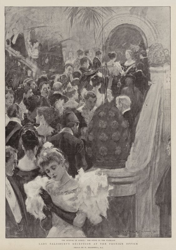 Empfang von Lady Salisbury im Außenministerium von William Hatherell