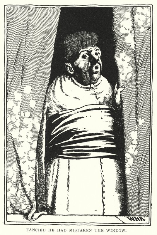 Glaubte, er habe das Fenster verwechselt von William Heath Robinson