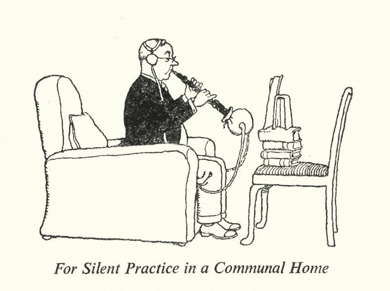Für stille Übungen in einem Gemeinschaftshaus von William Heath Robinson