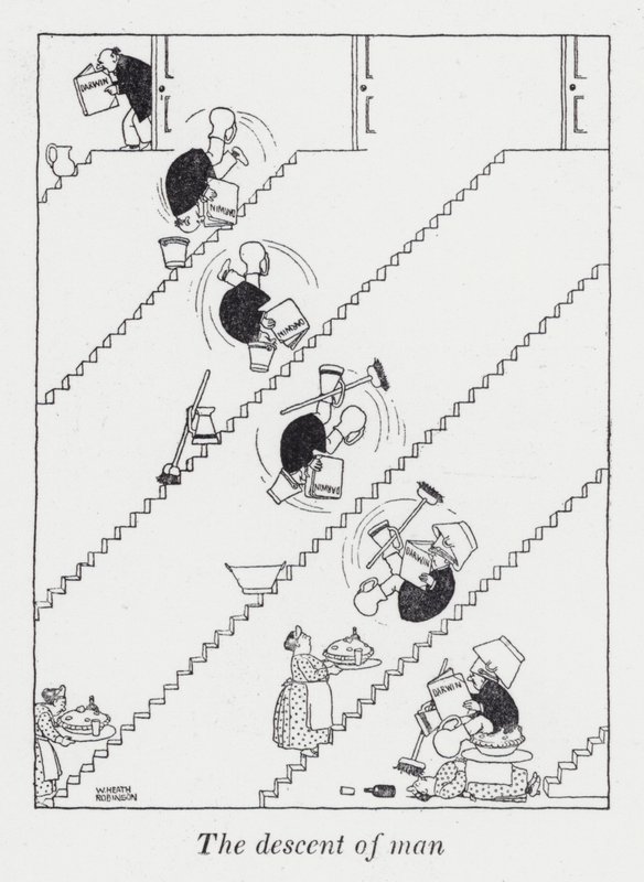 Der Abstieg des Menschen von William Heath Robinson