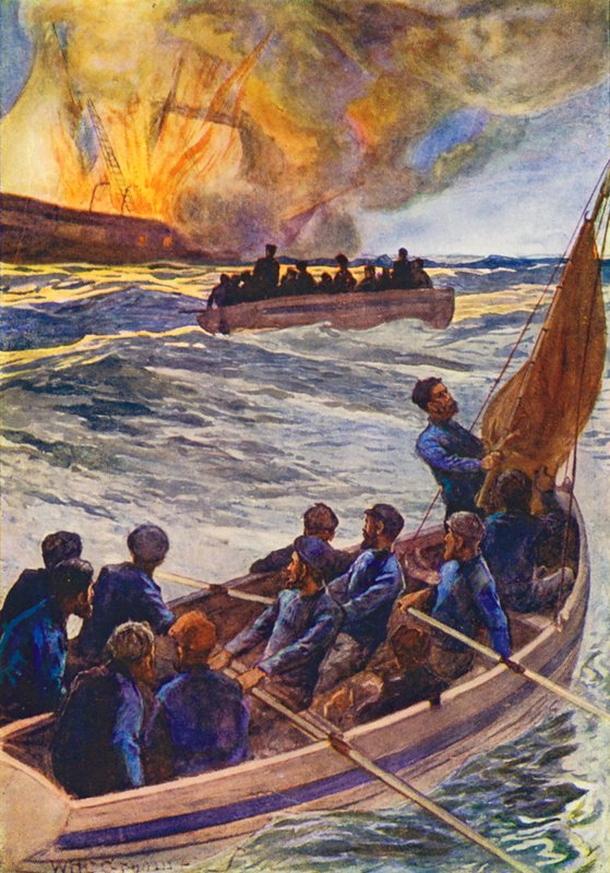 Illustration für Die Welt des Eises oder die Walfangreise der Dolphin von William Henry Charles Groome