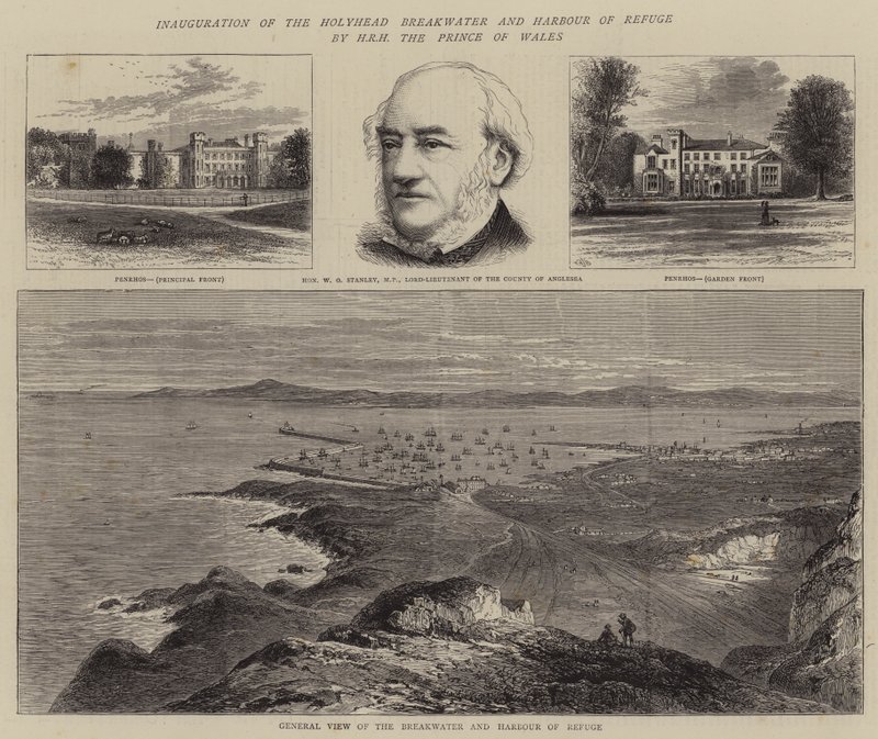 Einweihung des Holyhead-Wellenbrechers und Hafens durch HRH den Prinzen von Wales von William Henry James Boot