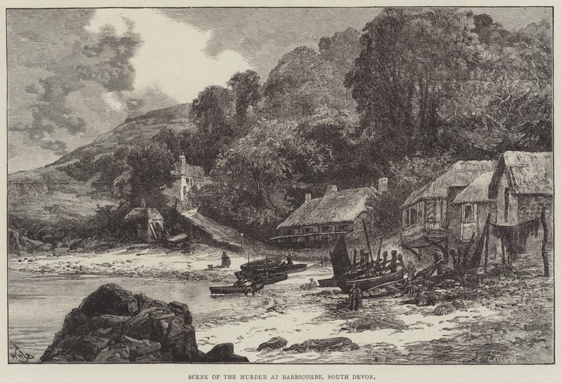 Szene des Mordes in Babbicombe, Süd-Devon von William Henry James Boot