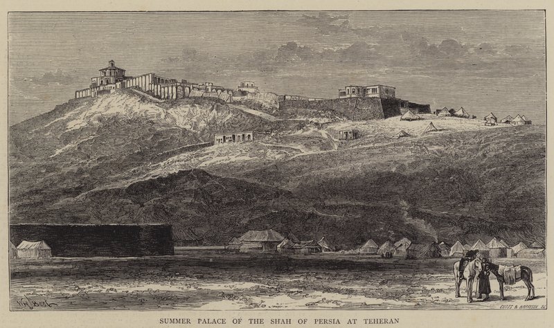 Sommerpalast des Schahs von Persien in Teheran von William Henry James Boot