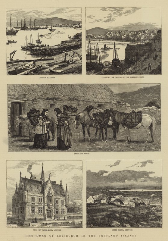 Der Herzog von Edinburgh auf den Shetlandinseln von William Henry James Boot