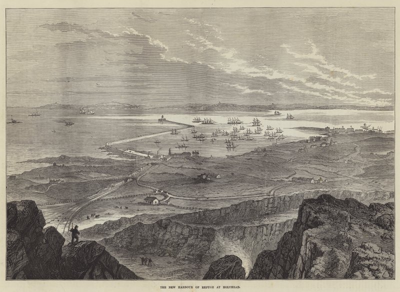 Der neue Zufluchthafen in Holyhead von William Henry Pike
