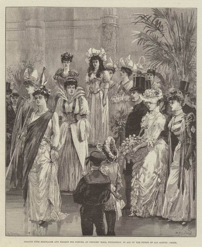 Grande Fête Française und Masque des Fleurs, in der Princes