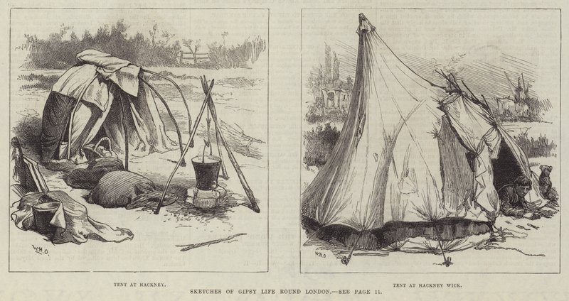 Skizzen des Zigeunerlebens rund um London von William Heysham Overend