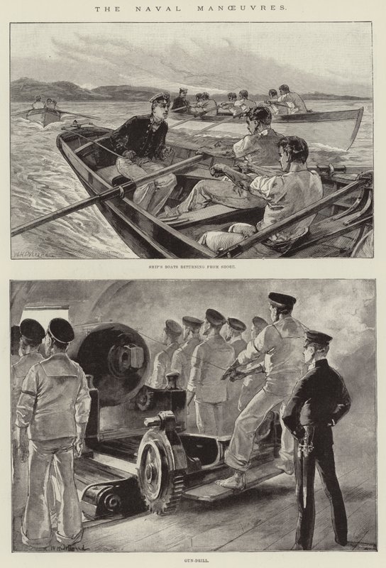 Die Marine-Manöver von William Heysham Overend