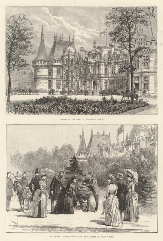 Die Königin in Waddesdon Manor von William Heysham Overend