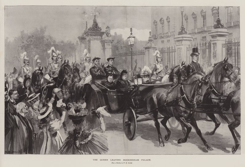 Die Königin verlässt den Buckingham Palace von William Heysham Overend