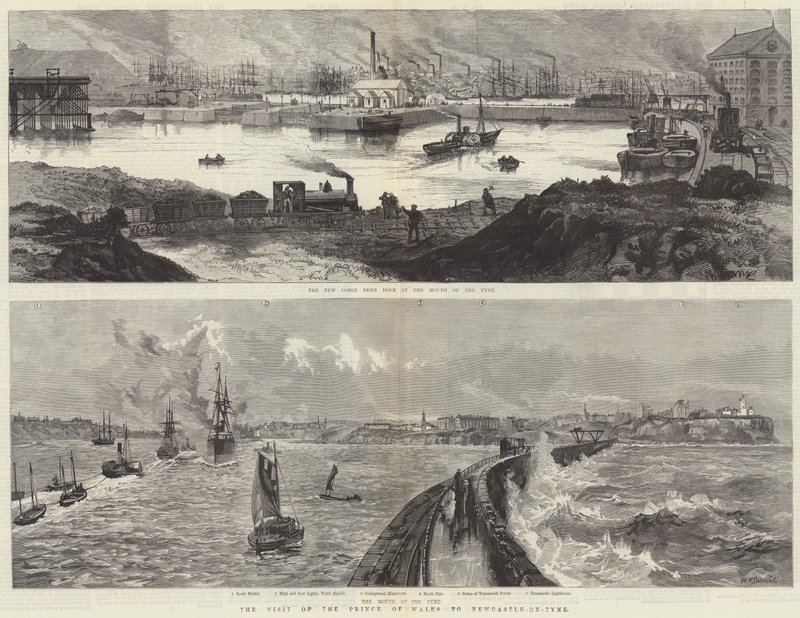 Der Besuch des Prinzen von Wales in Newcastle-on-Tyne von William Heysham Overend